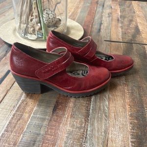Beautiful Red Fly London Heels